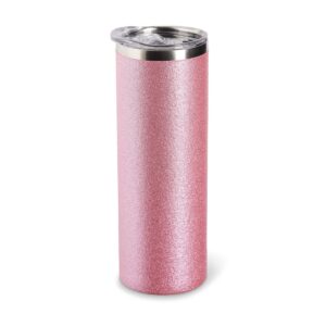 Stainless steel thermal mug with glitter